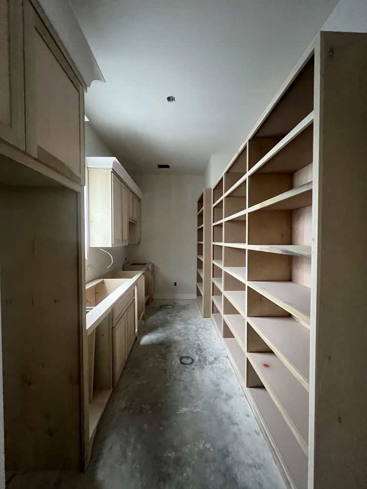 Custom built-ins after interior painting in The Woodlands, TX